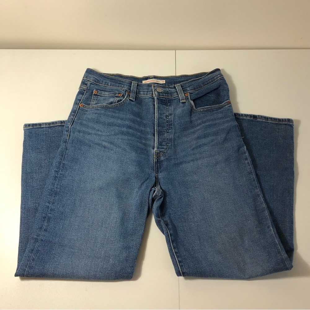 Levi’s Ribcage Straight Ankle Jeans Blue Size 30x27